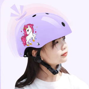 Casque Vélo Licorne Violet Fille - Enfant