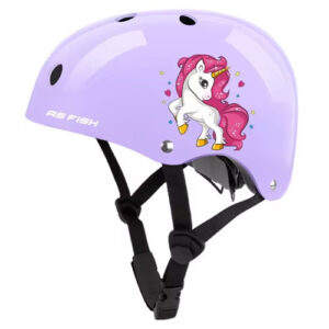 Casque Vélo Licorne Violet Fille | LICORNE FASHION