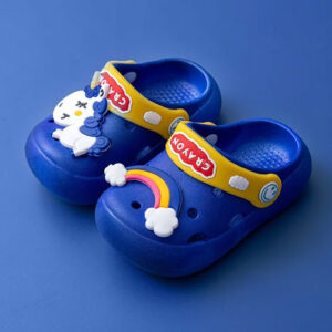 Chaussons Licorne Sourire Bleu Marine