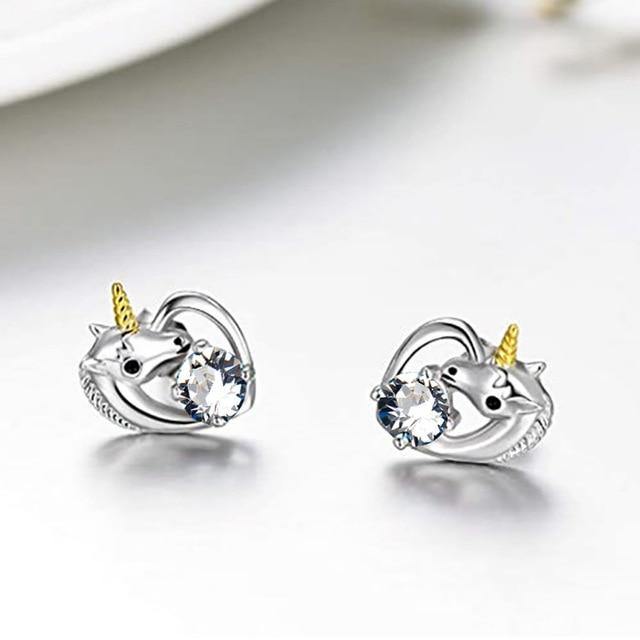 Boucles d'oreilles Licorne Argent | LICORNE FASHION