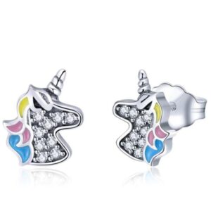 Boucles d'oreilles Licorne brillante | LICORNE FASHION