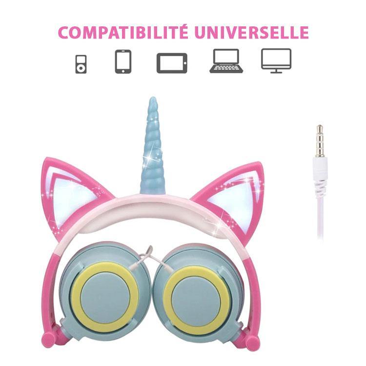 Casque Audio Licorne Musique Fille | LICORNE FASHION