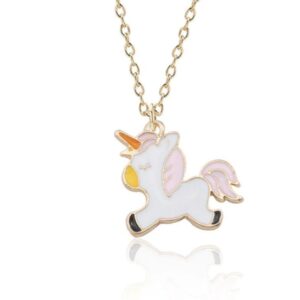 Collier Licorne Blanche Cute | LICORNE FASHION