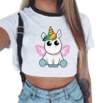 Crop Top Licorne Kawaii Angel | LICORNE FASHION