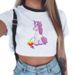 Crop Top Licorne Pisseur | LICORNE FASHION