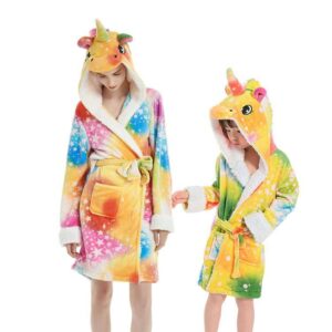 Peignoir Licorne Étoiles Mère - Fille | LICORNE FASHION