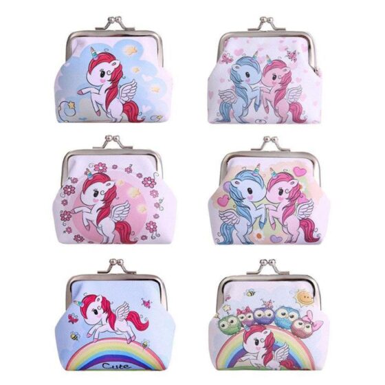 BESTonZON Lot De 3 Bracelets à Claquer Licorne - Pochette Monnaie Peluche Mignonne Pour Enfants Fille Garçon