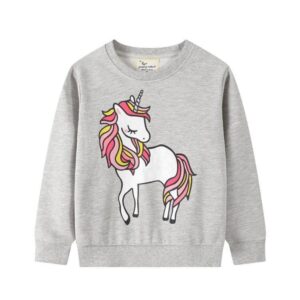 Sweat Licorne Classique Gris | LICORNE FASHION