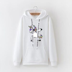 Sweat Licorne Dab Femme Blanc | LICORNE FASHION