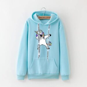 Sweat Licorne Dab Femme Bleu Ciel | LICORNE FASHION