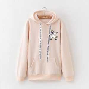 Sweat Licorne Dab Femme Corner Orange | LICORNE FASHION