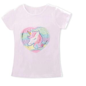 T-shirt Licorne fille à motif pailleté | LICORNE FASHION