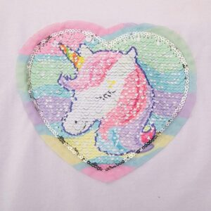 T-shirt Licorne fille à motif pailleté | LICORNE FASHION