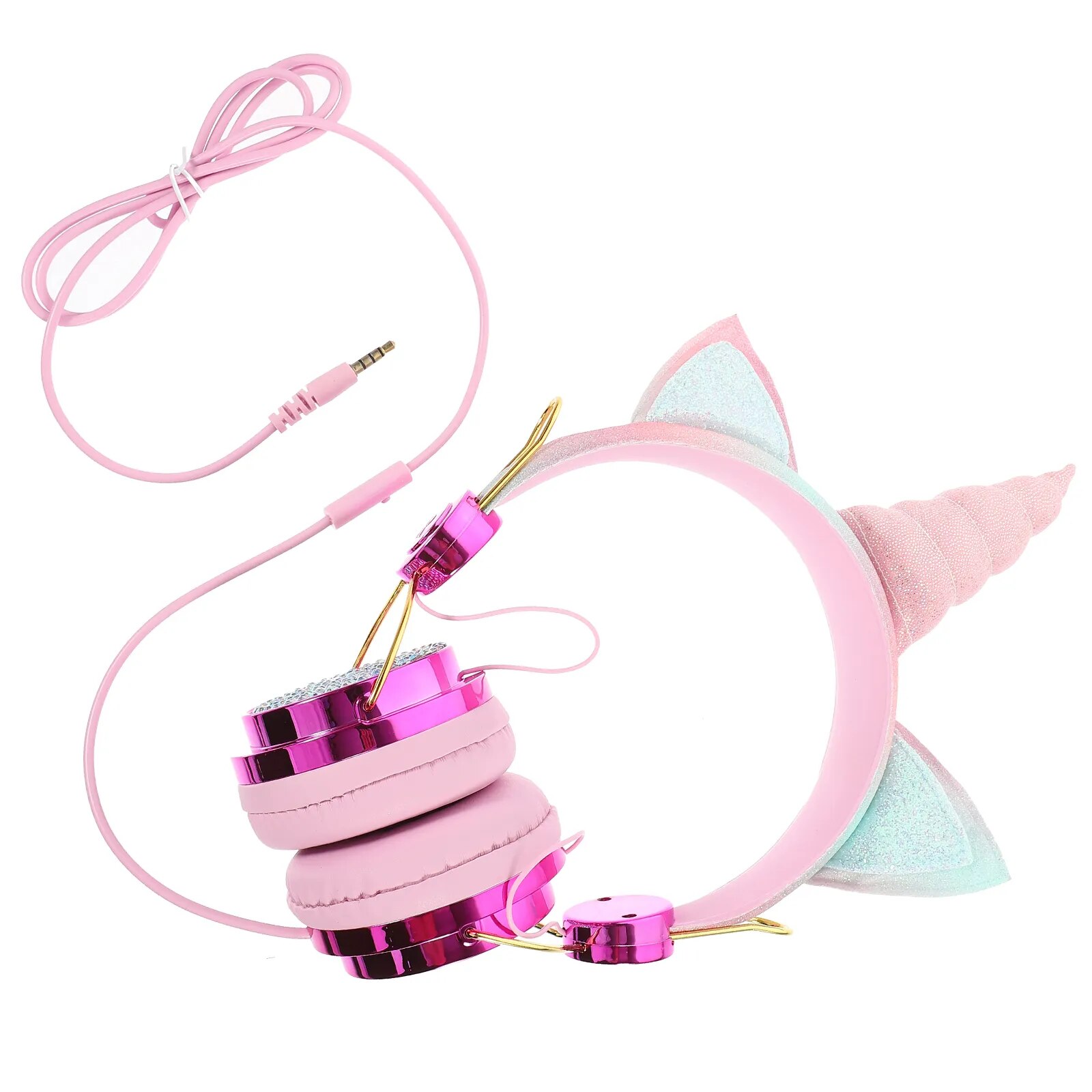 Set De 6 Bijoux Licorne Pour Filles - Colliers Et Bracelets Colorés Perles De Bois - Parure Licorne Enfants