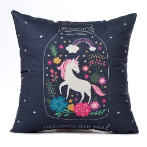 Housse de coussin Licorne Magicienne