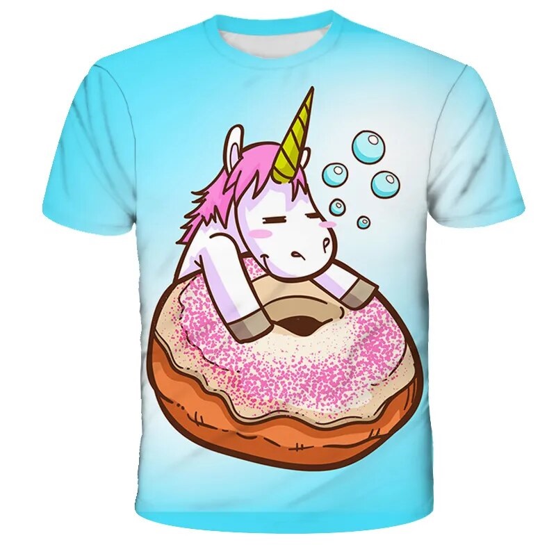T-shirt Licorne Donut Funny