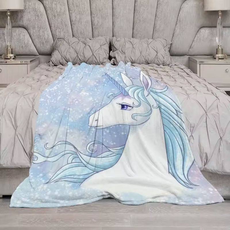 Couverture Licorne blue