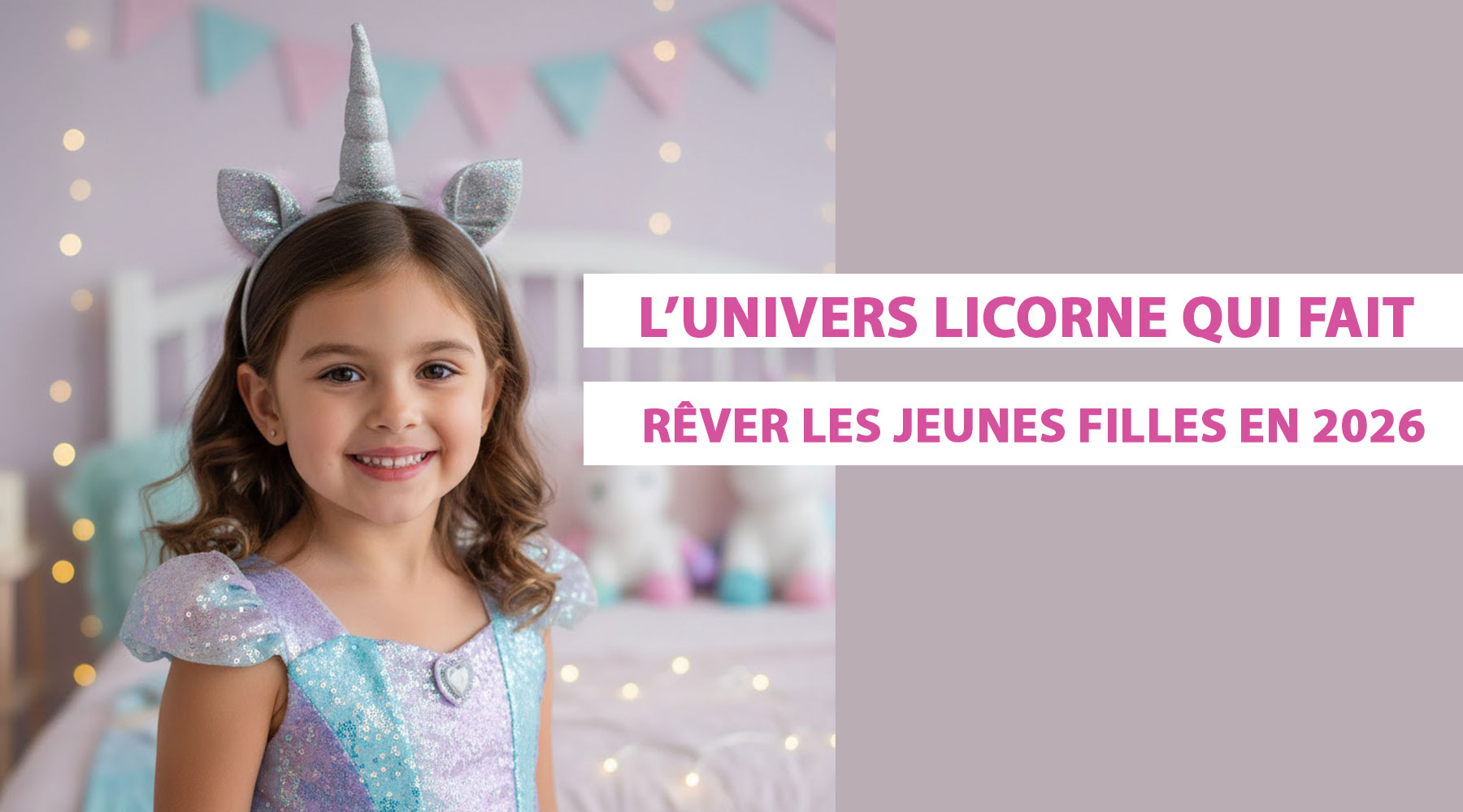 Mode licorne 2026 : vêtements, accessoires et univers féerique pour jeunes filles